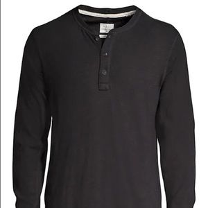 Rag & Bone classic henley long sleeve shirt - size M - cut 16394